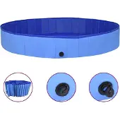 vidaXL Piscine Pliable Pour Chiens Bleu 300x40 Cm Pvc
