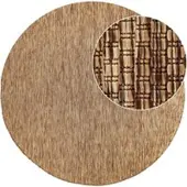 Tapis.fr Tapis d'intérieur & extérieur Venezia café 160 cm rond