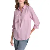 DKNY Dw5900201 Long Sleeve Shirt Rose L Femme