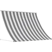 vidaXL Auvent anthracite et blanc 250 x 150 cm