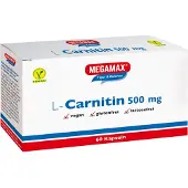 MEGAMAX L Carnitine 500 mg gélules 60 pc