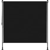 vidaXL Store d'extérieur noir 100 x 270 cm