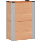 vidaXL Jardinière surélevée marron 50 x 30 x 72 cm