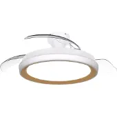 Philips Bliss Ventilateur Rétractable Pales Rétractables, Led 3 Cct, Moteur Dc Silencieux -