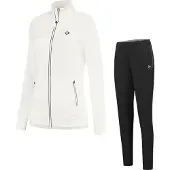 Dunlop Club Knitted Jacket Blanc L Femme