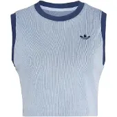 Adidas Heather Sleeveless T-shirt Bleu L Femme