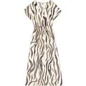 Garcia Robe-chemise camel / marron / noir / blanc