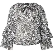 Monari Chemisier noir / blanc