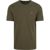 Levi's T-Shirt 'SS Original HM Tee' olive / rouge / blanc