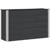 Syfax Jardinière surélevée Noir 150 x 50 x 91 cm