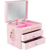 Tinka Princess Travel Jewelry Box Rose Enfants