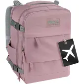 Derform Sac à dos de voyage, bagage à main pour l'avion, 40 x 30 x 20 cm, rose, BackUp 8, modèle K46, Derfrom