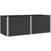 Syfax Jardinière surélevée Noir 250 x 100 x 91 cm