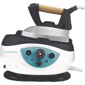 Beper 50.002, Fer à repasser, Blanc, Turquoise, Gris