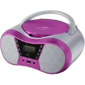 Eltra Lecteur radio CD LILA2 USB/BT rose (FM, Bluetooth), Radio, Pink