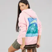 Lagooners Sweat à capuche graphique pheasant rise femmes - Rose