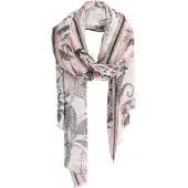 Next Foulard beige clair / marine / chocolat / orange foncé