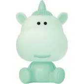 Luxus Europe - Lampe de chevet licorne, vert menthe, pour chambre d'enfant - Veilleuse LED sans fil pour enfants - Rechargeable par USB-C