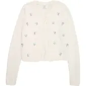 Lindex Cardigan jade / violet clair / rose / blanc cassé