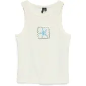 Vero Moda Haut 'VMAlly' azur / olive / blanc
