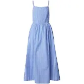 Tommy Hilfiger Robe 'Crinkle Strap Maxi' bleu roi / blanc