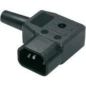 Bachmann Fiche pour appareils froids type 747 70C, fiche coudée