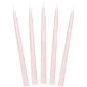 Party Deco 10 BOUGIES FLAMBEAUX CONIQUE 5H 24CM VIEUX ROSE