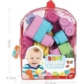 AHG W&K mbH Klocki miękkie w plecaku 33szt