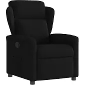 vidaXL Fauteuil relax noir tissu