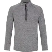 Protest Henry Half Zip Long Sleeve T-shirt Gris XS Homme