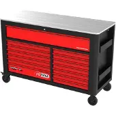 Ks Tools PERFORMANCEplus P45 NOIR/ROUGE Servante d'atelier 14 tiroirs - 873.7014
