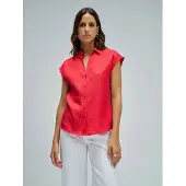 Salsa Jeans Basic Sleeveless Shirt Rouge S Femme
