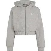 Adidas Originals Loose Padded Rib Full Zip Sweatshirt Gris 7-8 Years Fille