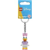 LEGO Unisexe, Porte-clés, Porte-clés avec Daisy Duck, Blanc, Violet, Rose