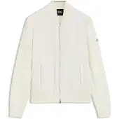 BOSS Levaio 10280711 Full Zip Sweater Blanc 2XL Homme
