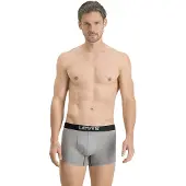 Levi's Optical Illusion Organic Cotton Boxers 2 Units Gris 2XL Homme