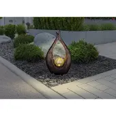 Globo Lighting Lampe solaire plastique bronze, LED