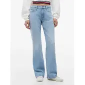 Tommy Hilfiger Jean 'Mid Rise Whiskered Bootcut' bleu clair