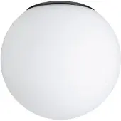 Paulmann Sélection : plafonnier de salle de bains Gove, verre de rechange noir mat/satiné, 12 cm