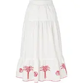 TATUUM Jupe 'Sisa' rouge / blanc cassé