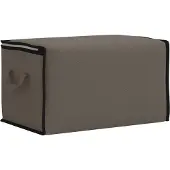 vidaXL Boîte de rangement avec fenêtre latérale transparente Gris
