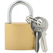 vidaXL Cadenas en U avec clés 6 pièces Laiton Fer