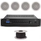 SubZero 80W 100V 8" Ceiling Speaker System
