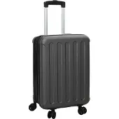 vidaXL Valise avec serrure gris foncé 34 x 23 x 55,5 cm ABS plastique