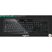 Logitech K750, RF Wireless, bureau, standard, 2.4 GHz, USB, Nano