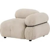 Venture Home Mika canapé modulable extrémité droite beige noir.