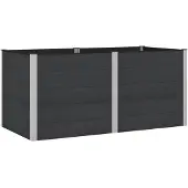 Syfax Jardinière surélevée Noir 200 x 100 x 91 cm