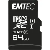 Emtec microSDXC 64GB Class10 Gold+ mémoire flash