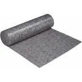 Relaxdays 2 rouleaux de bâche de protection, 1 m x 50 m = 50 m², antidérapante, hydrofuge, 200 g/m², travaux de peinture, déménagement, gris