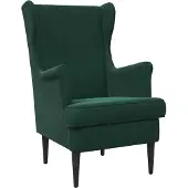 vidaXL fauteuil Vert foncé Velours